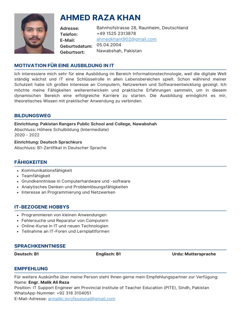 Ahmed Final CV | PDF