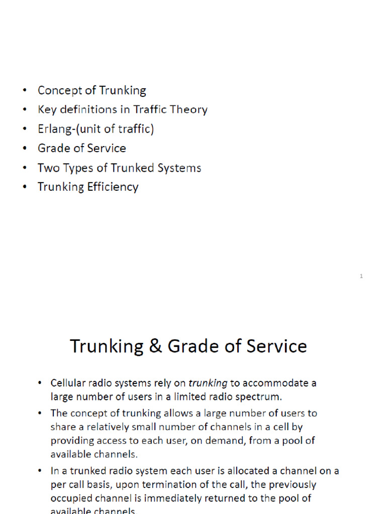 Trunking Presentation1 | PDF