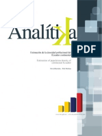 Estimación de La Densidad Poblacional Del Ecuador Continental - Estimation of Population Density of Continental Ecuador