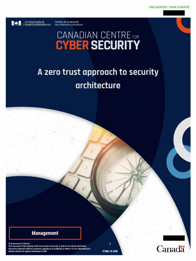 Canadian Itsm10008 Zero Trust Approach Security Architecture e | PDF ...