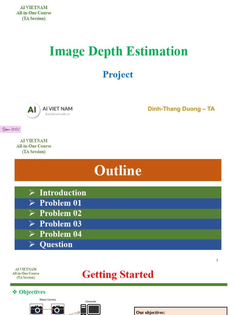 AIO2024 Module02 Project Image Depth Estimation v3 | PDF | Signal ...