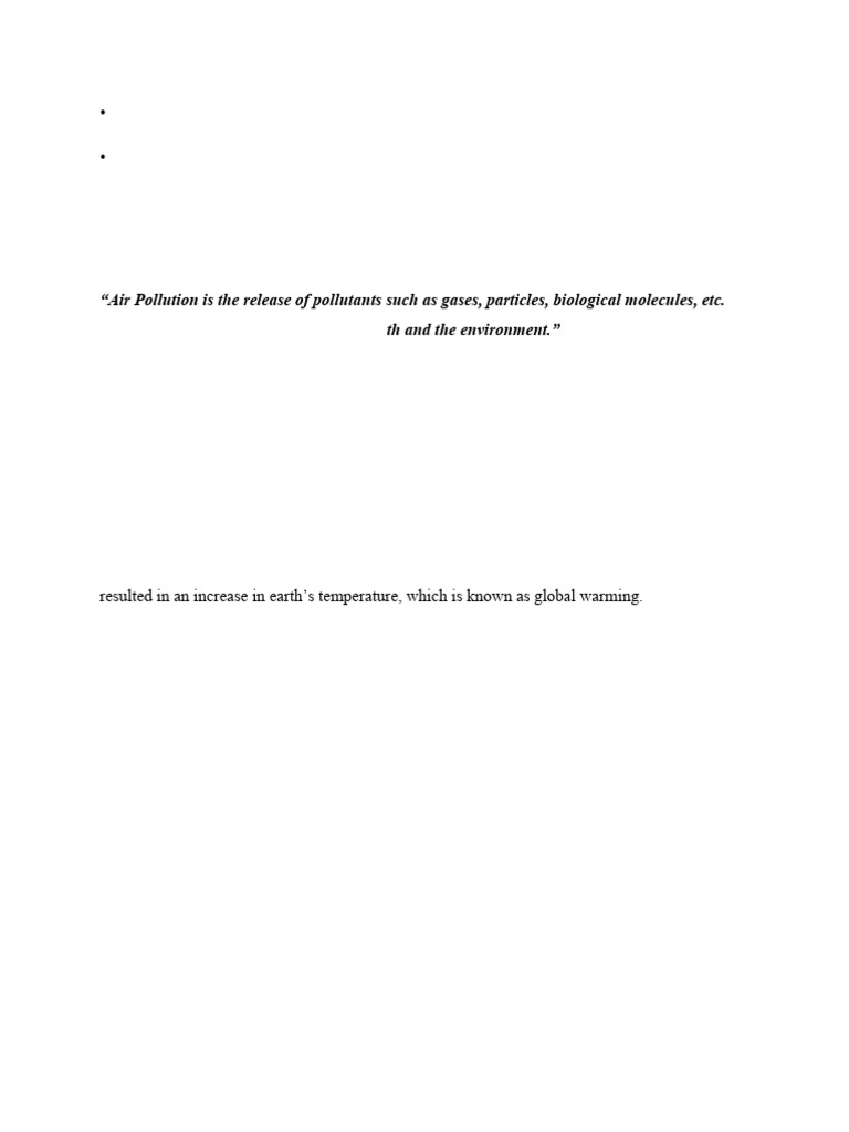 Environmental Health Note | PDF | Water Pollution | Air Pollution