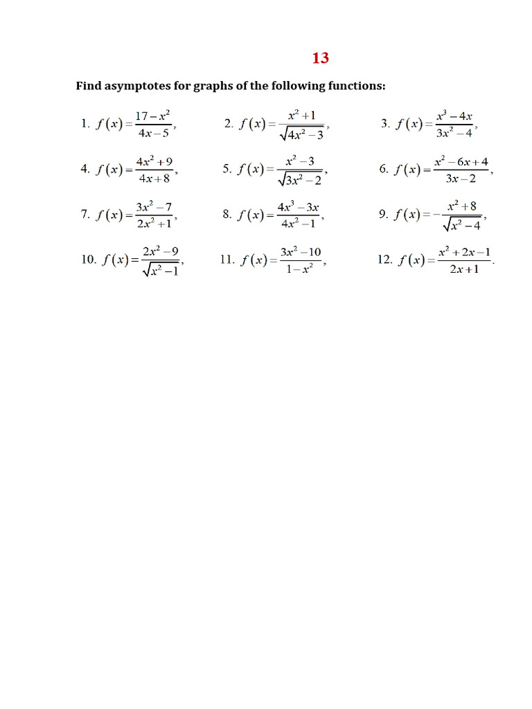Exercises 13 | PDF