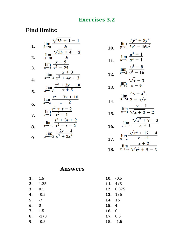 3 - Exercises 3.2 | PDF