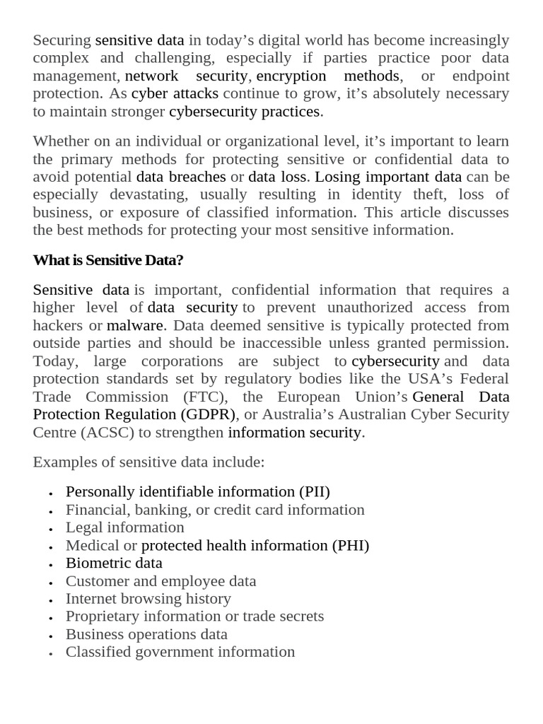 7 Best Way Securing Data Cse Ned | PDF | Computer Security | Security