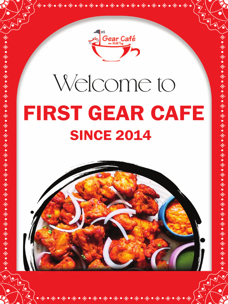 1st Gear Cafe - Food Menu | PDF
