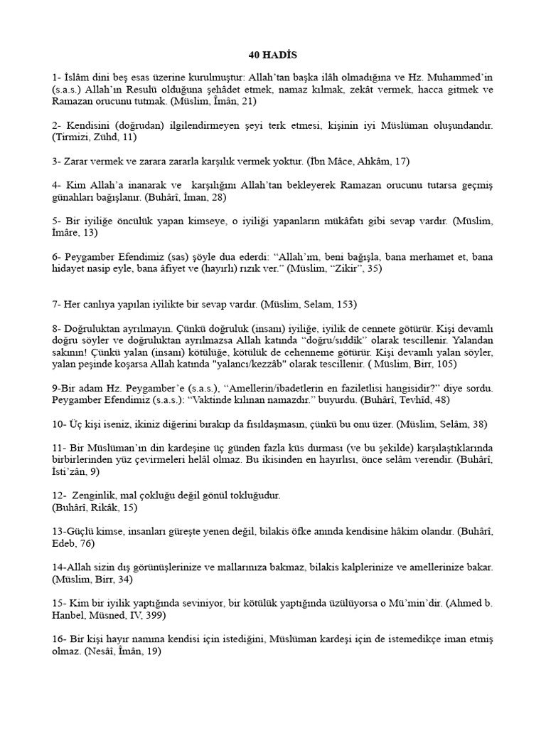 40 Hadis | PDF