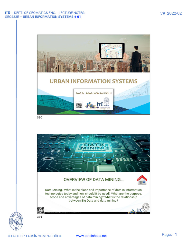 Geo433e-10 Data Mining | PDF | Data Mining | Data