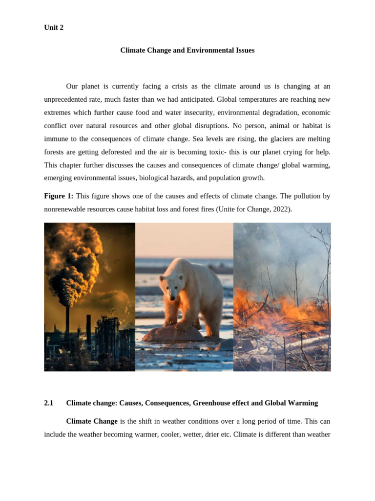 Climate Change and Env Book | PDF | Air Pollution | Greenhouse Gas