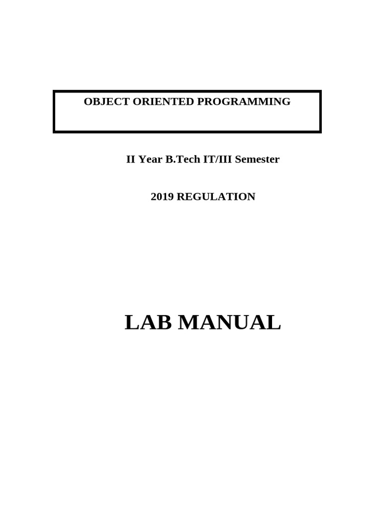 Object Oriented Programming Lab | PDF | Area | Length