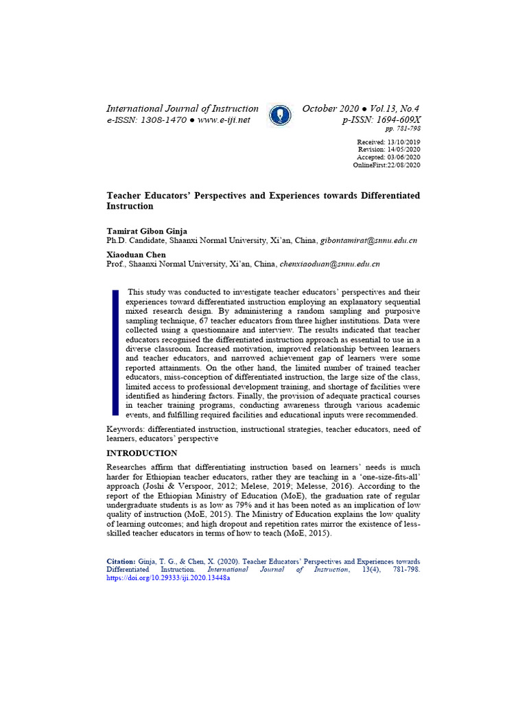 Ej 1270682 | PDF | Differentiated Instruction | Learning