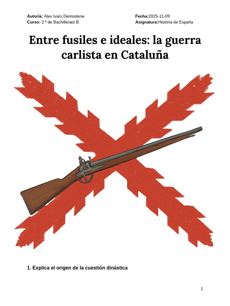 8alex Ivars Demostene - La Guerra Dels Besavis. Catalunya 1833-1840 | PDF
