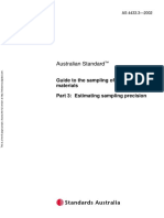 As 4433.3-2002 Guide to the Sampling of Particulate Materials Estimating Sampling Precision