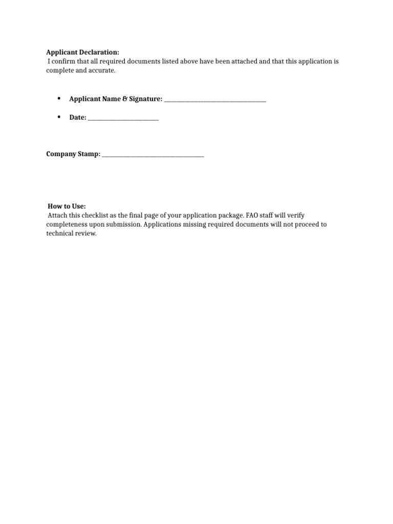 Applicant Declaration | PDF