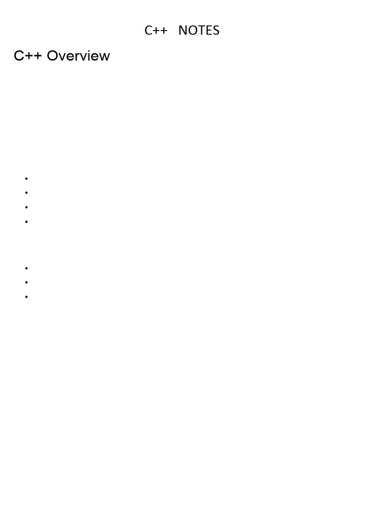C++ Note | PDF | C++ | Programming Paradigms