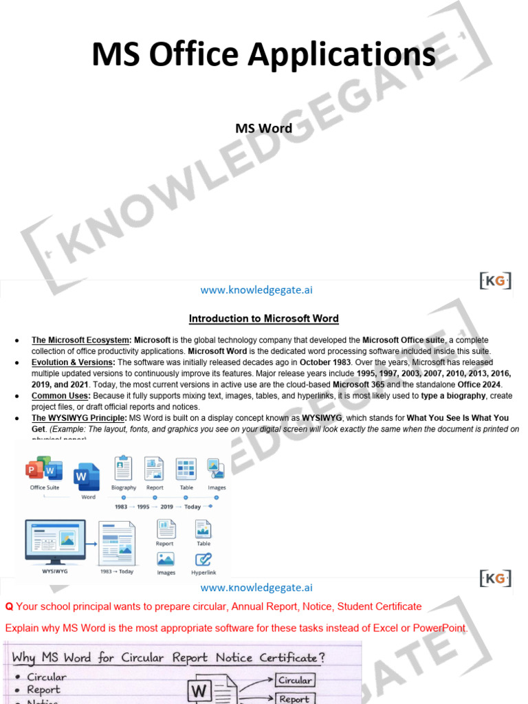 Application Software Complete Notes | PDF | Spreadsheet | Microsoft Excel