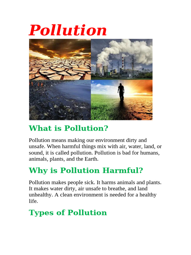 Pollution | PDF | Pollution | Air Pollution