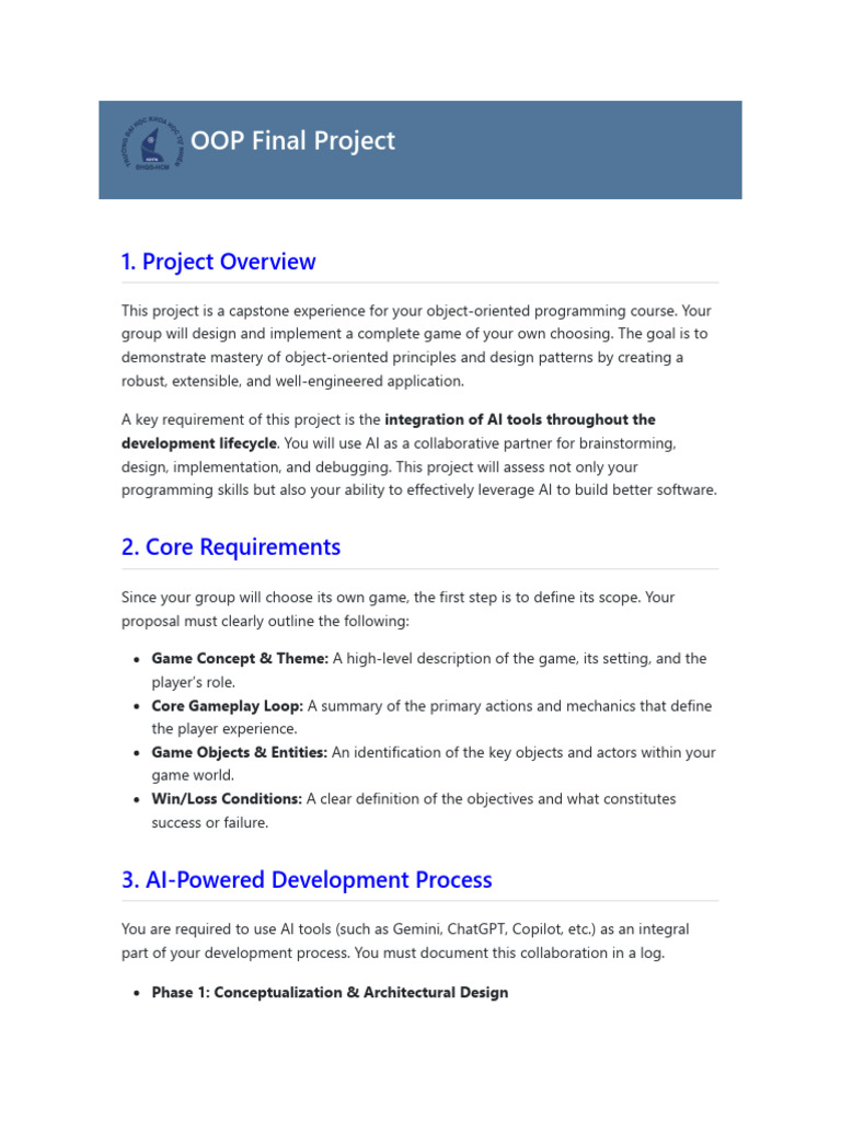 OOP Final Project | PDF | Artificial Intelligence | Intelligence (AI ...