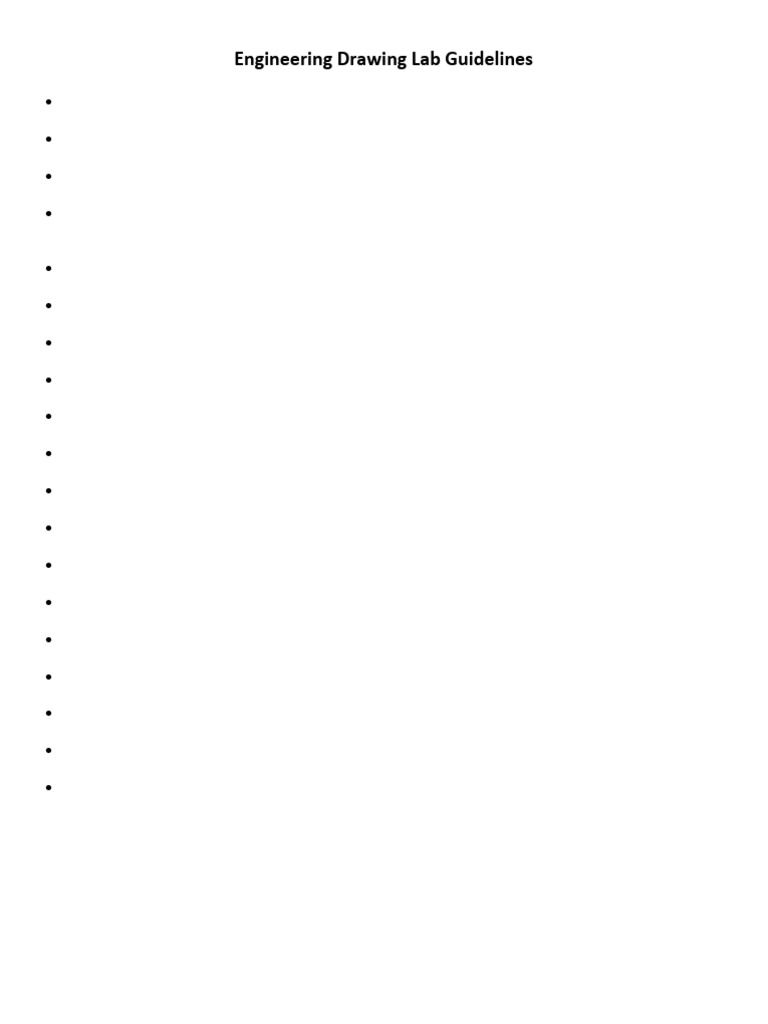 Engineering Drawing Lab Guidelines | PDF
