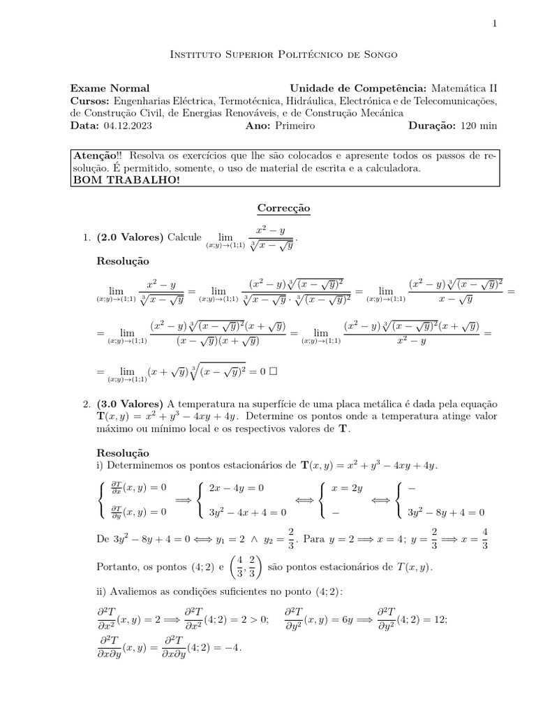 MII Cor Ex Normal 2023 | PDF
