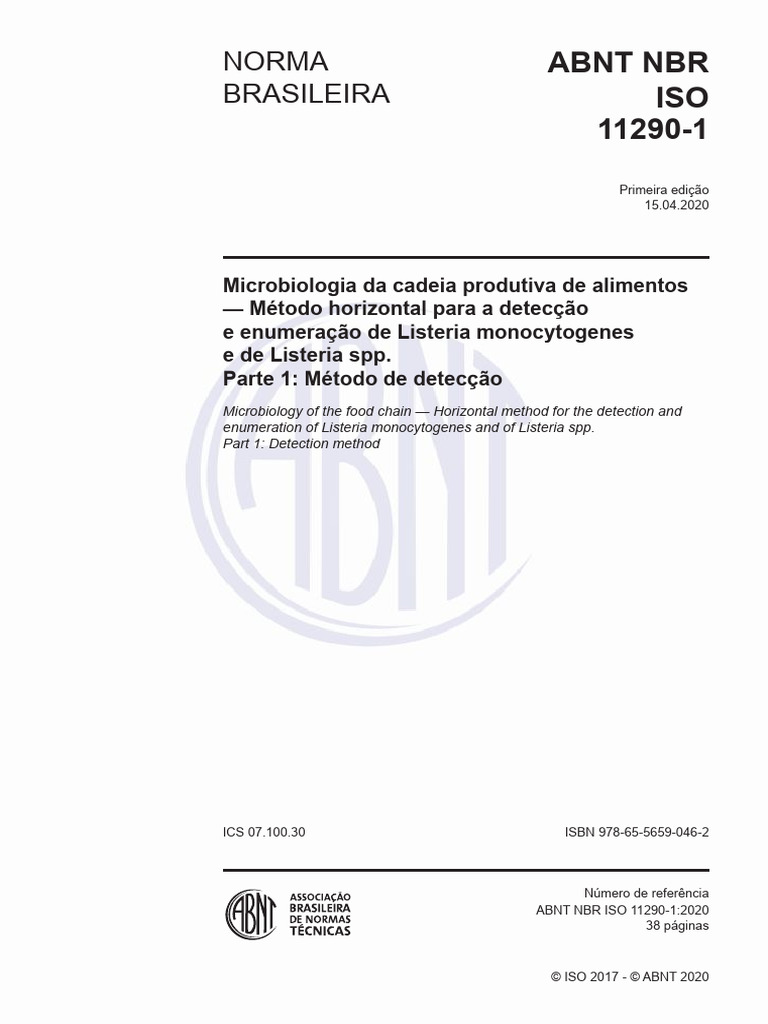Iso 11290-1 | PDF | Meio de cultura