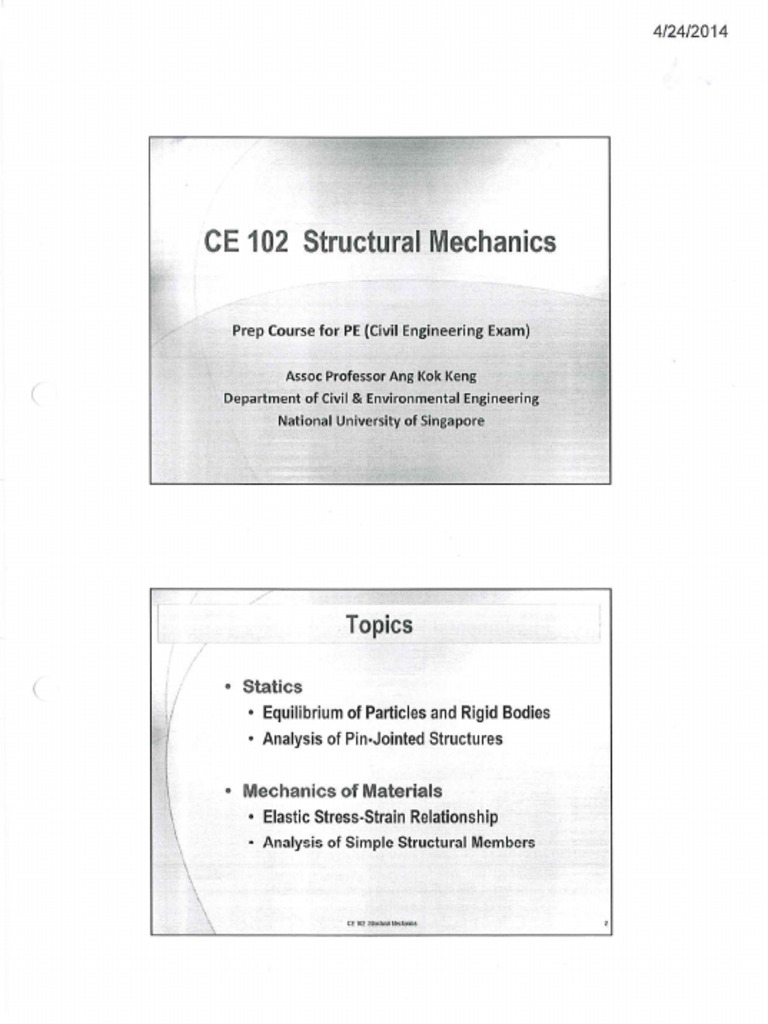 7 & 8. Structural Mechanics | PDF