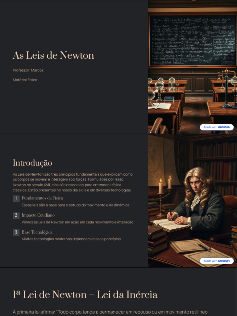 As Leis de Newton | PDF | Leis do Movimento de Newton | Força