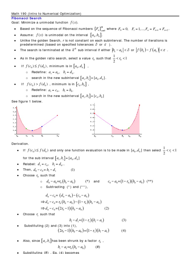 Fibonacci Search | PDF | Mathematical Concepts | Algorithms