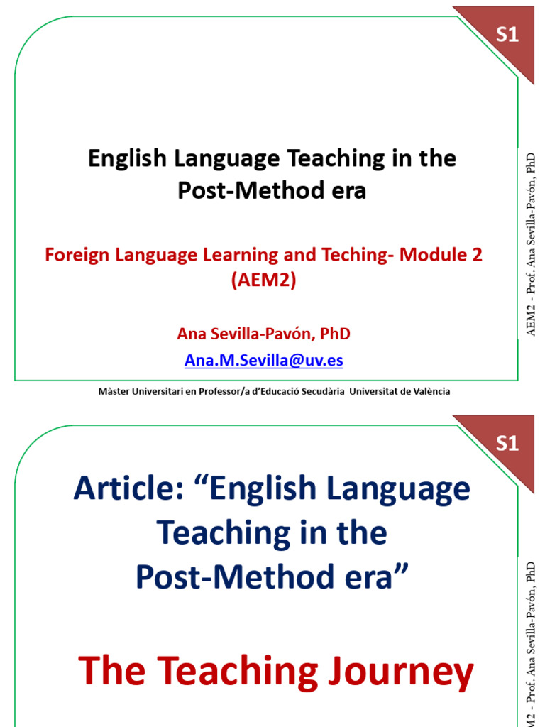 Week1Part2 ELT in PST Method Era | PDF | Learning | Teachers
