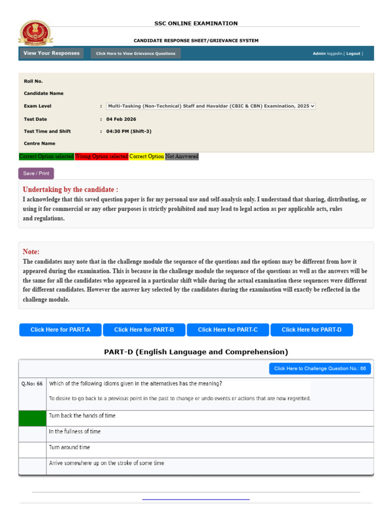 SSC Mts 2025 Complete English | PDF | Qualifications | Educational ...