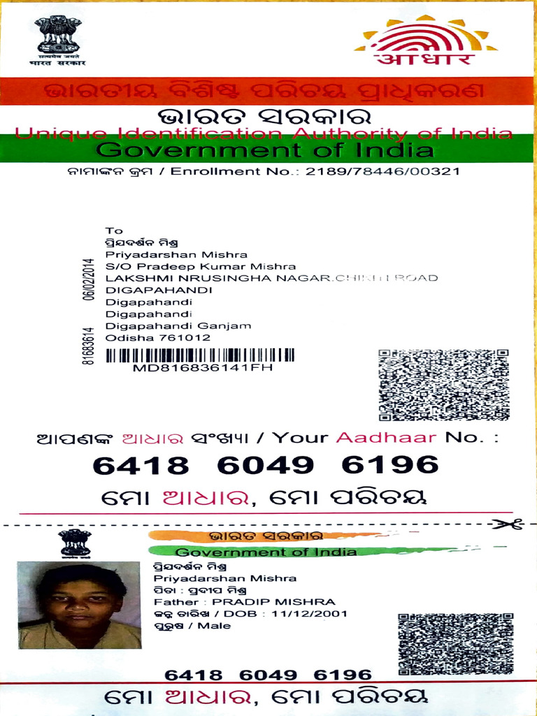 Aadhaar Card | PDF