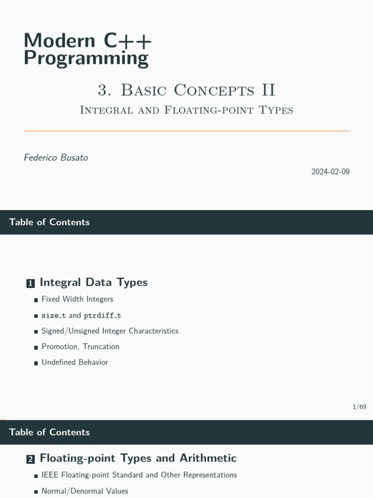 03.basic Concepts II | PDF | Integer (Computer Science) | 64 Bit Computing