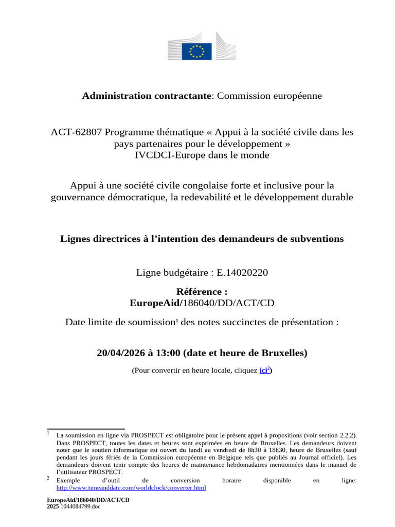 GUIDELINE - FR - Guidelines For Grant Applicant Restricted (FR ...