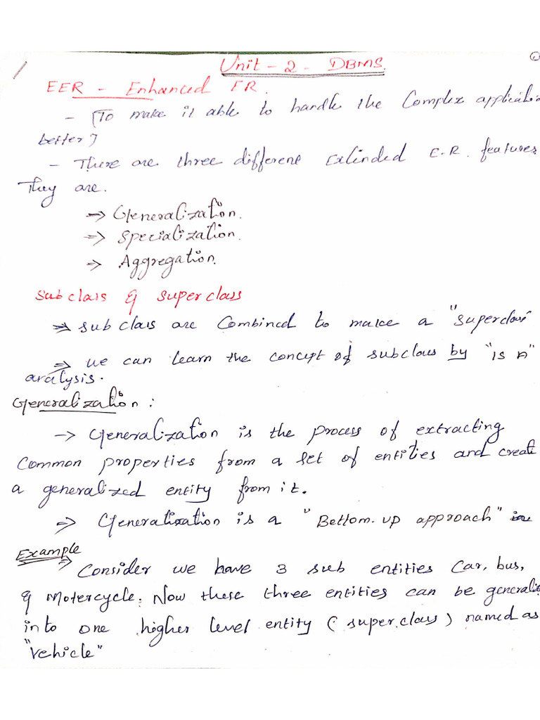 DBMS Unit 2 Written Notes | PDF