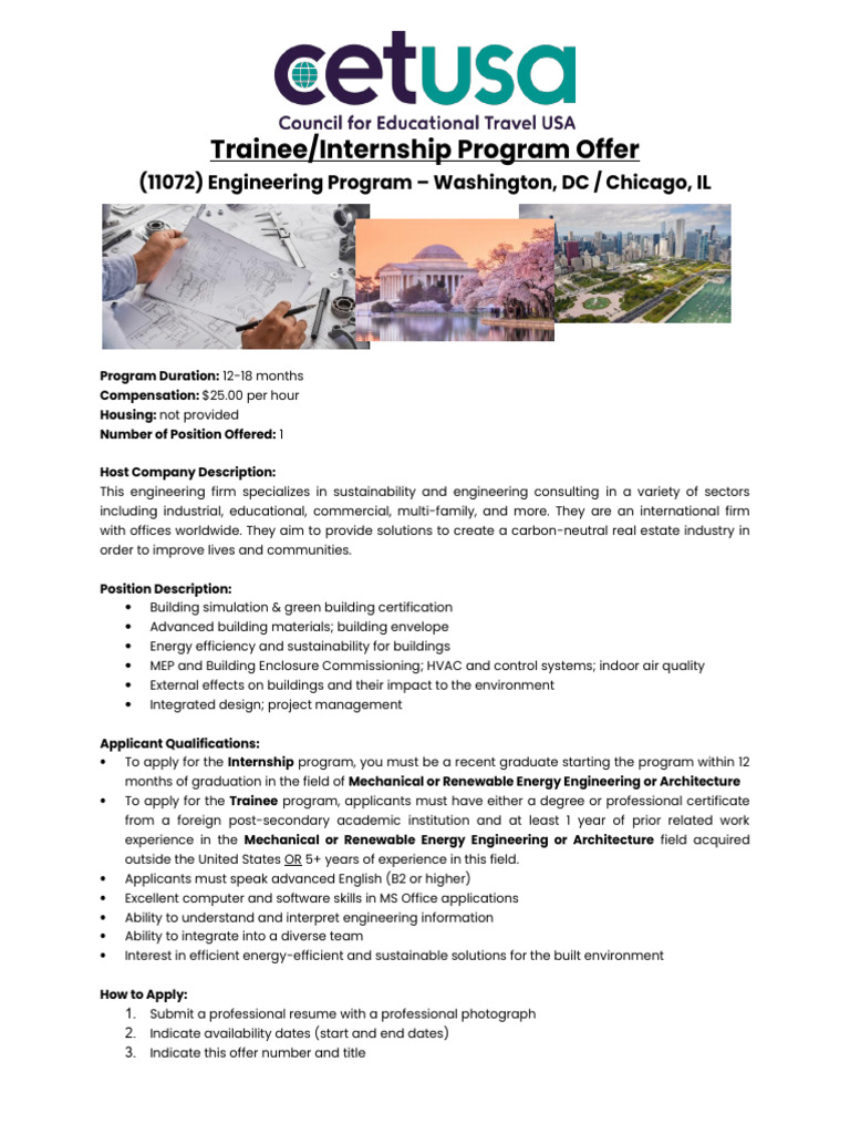 Engineering Program - Washington DC 1 | PDF