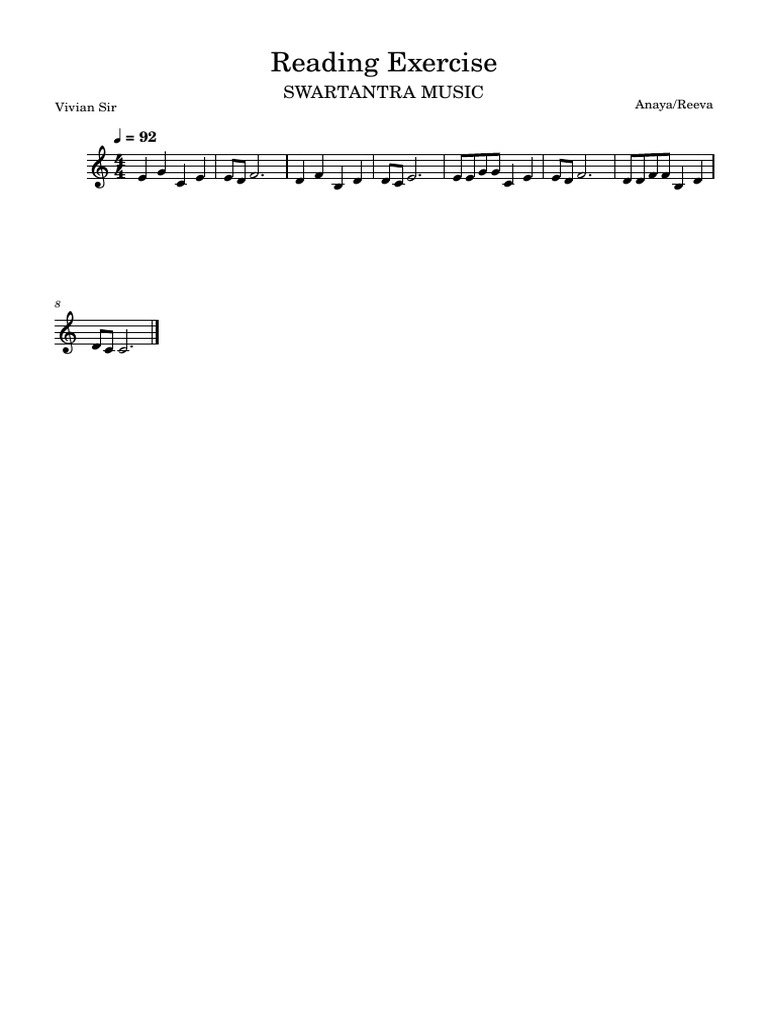 Reading Exercise | PDF