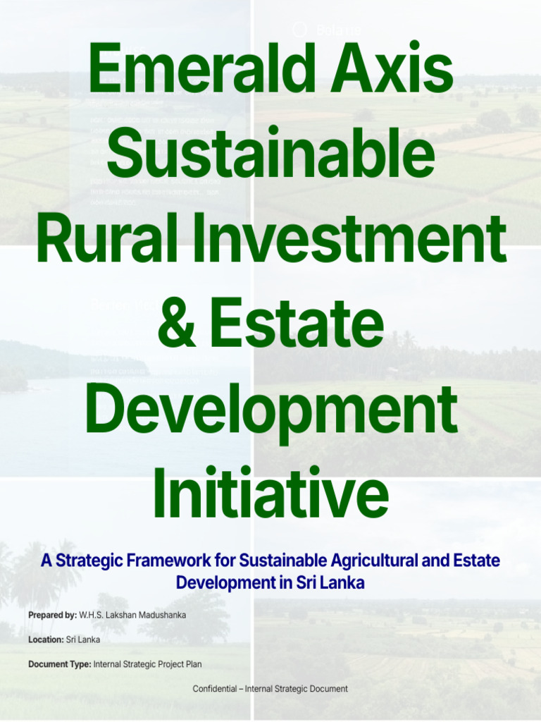 Emerald Axis Sustainable Rural Investment and Estate Development ...