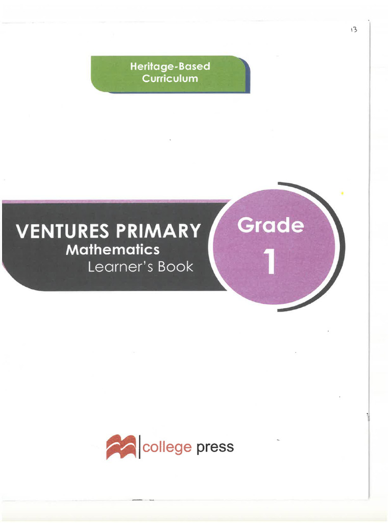 HBC Vent Grade 1 Mathematics | PDF