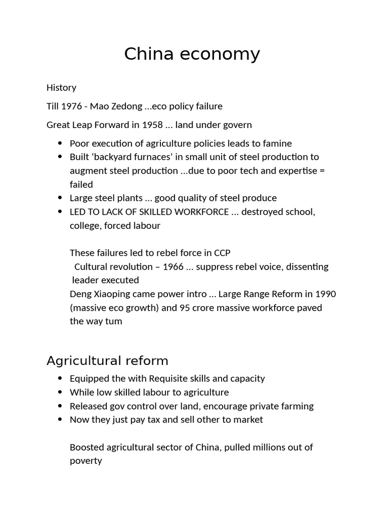 China Economy | PDF | China | World Politics