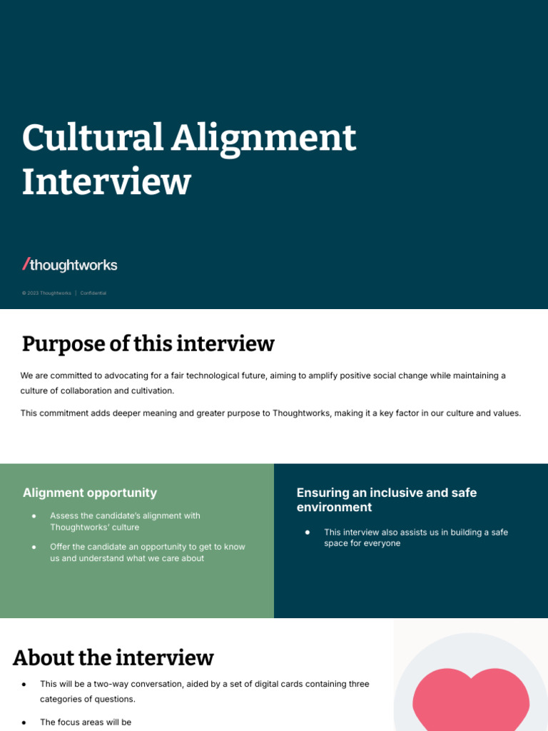 Cultural (Card) Alignment Interview Readiness Material | PDF | Human ...