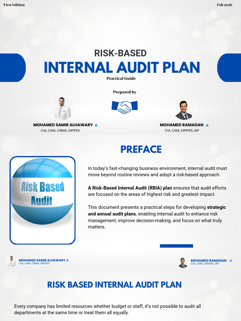 Risk-Based Internal Audit Plan | PDF | Internal Audit | Audit