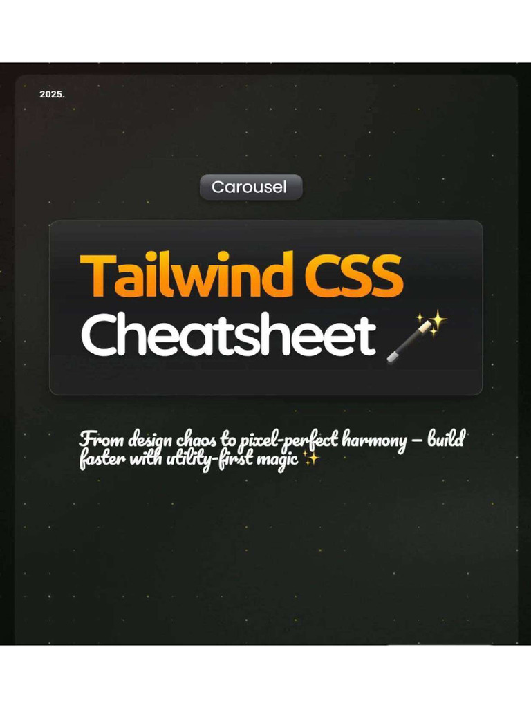 Tailwind CSS CheatSheet | PDF