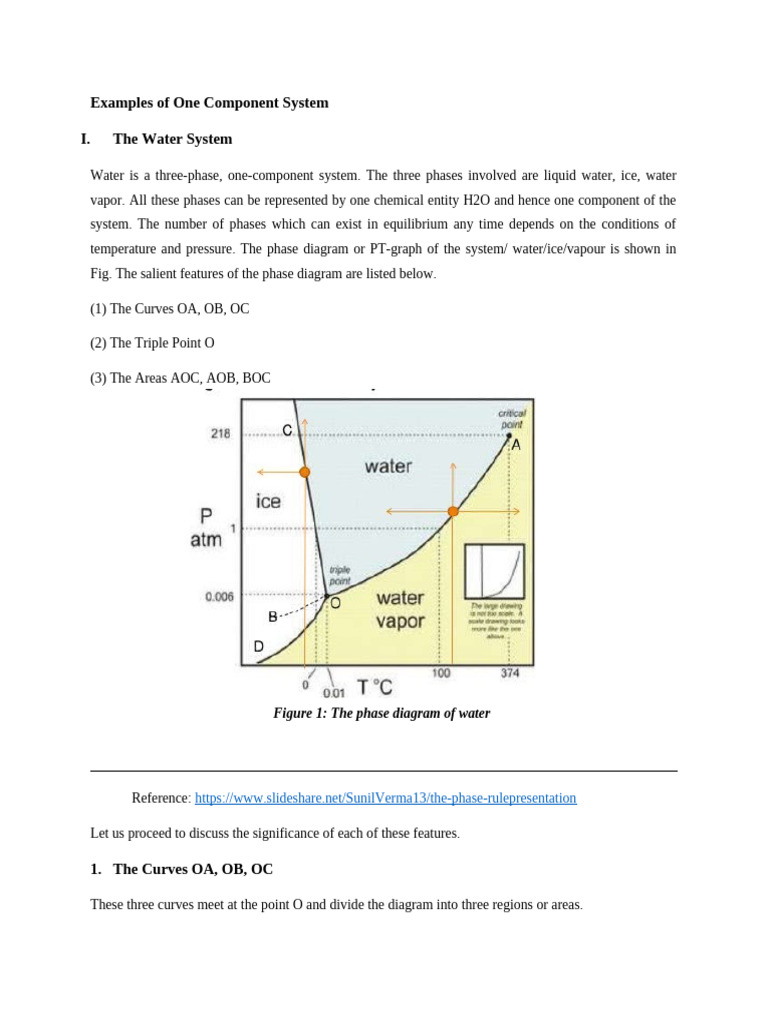 One Component System | PDF | Phase (Matter) | Phase Diagram