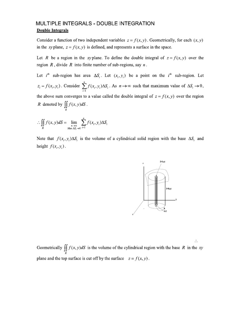 2.1double Integrals | PDF