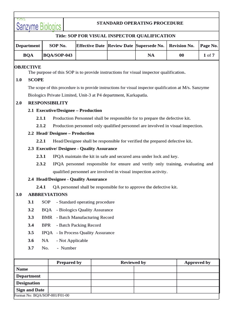 SOP For PREPARATION OF BATCH RECORDS AND MANAGEMENT | PDF | Quality ...