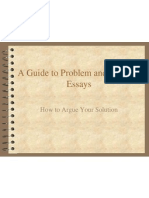 A Guide To Problem and Solution Essays