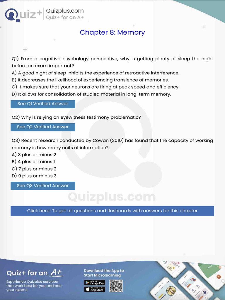 From A Cognitive Psychology Perspective Why Is Getting Plenty of Sleep ...