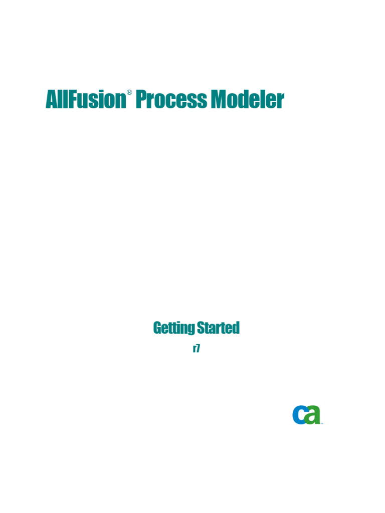 Getting Started AllFusion Process Modeler r7 | PDF | Conceptual Model ...