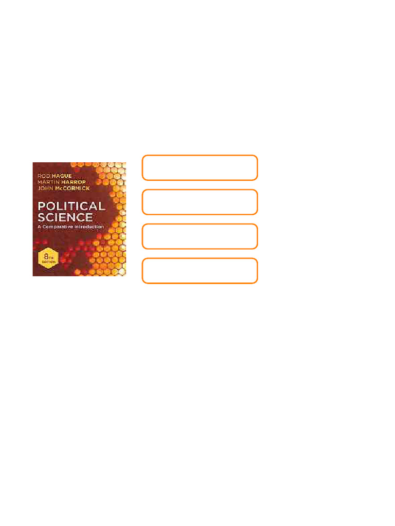 Political Science A Comparative Introduction 8Th Edition by Rod Hague ...