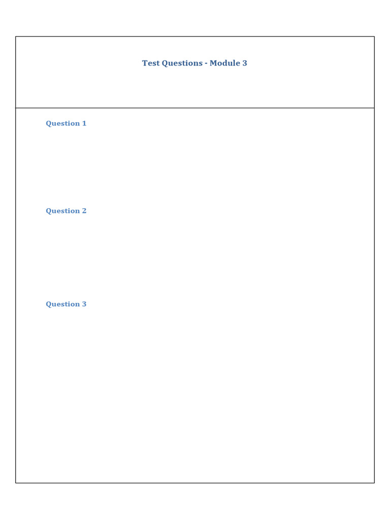 Module 3 Test Questions | PDF | Financial Accounting | Financial Services